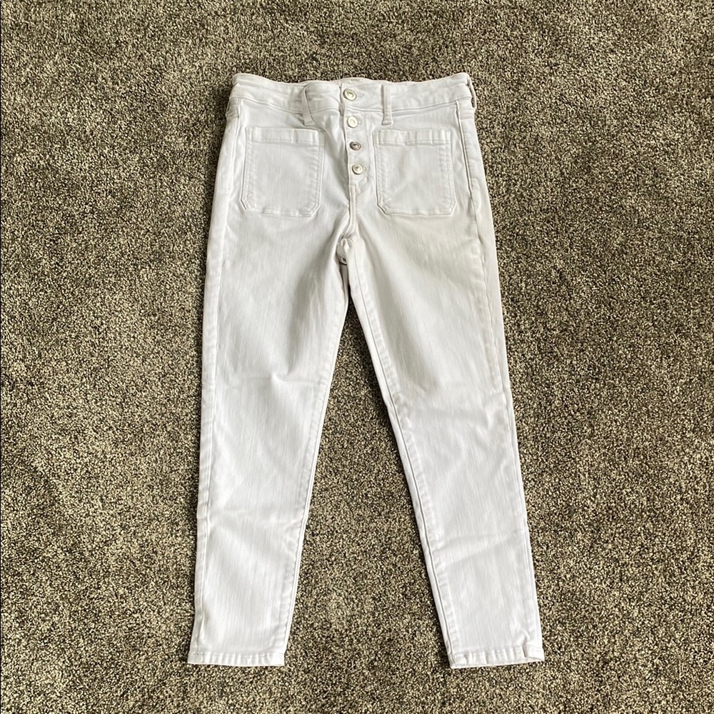 AE high rise jegging cropped jeans